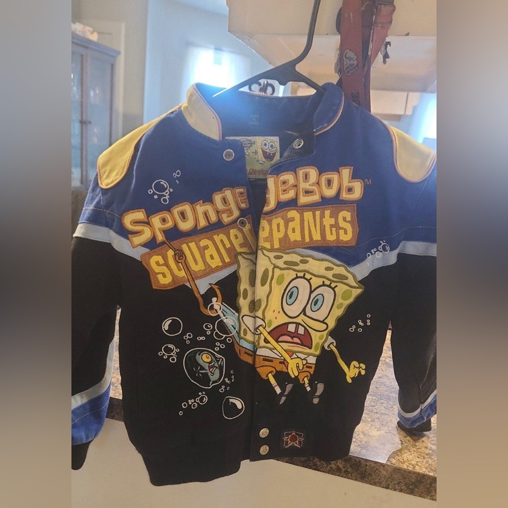 Extremely Rare Jeff Hamilton SpongeBob Racing Jacket